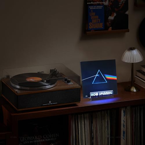 Now Spinning Vinyl Record Stand - Lighting Storage Holder - Image 3