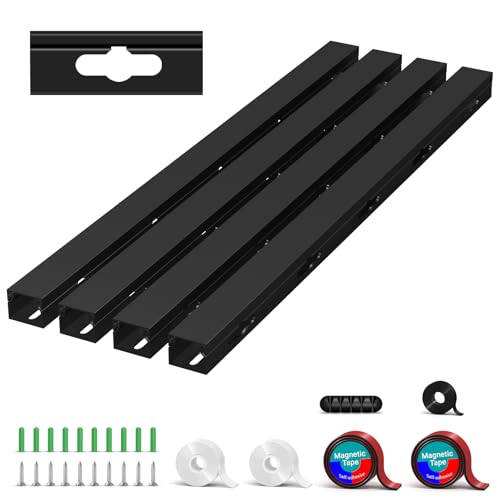 Cable Hider Raceway Kit, Magnetic Cable Management Under Desk - Image 2
