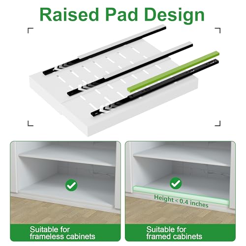 PAKETA 4 Pack Expandable Pull Out Cabinet Organizer,21" Deep - Image 6