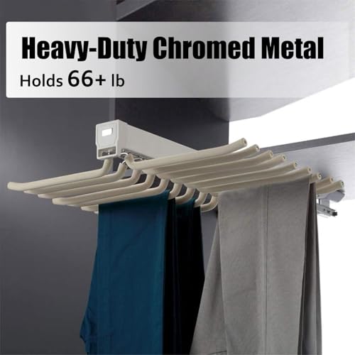Pull Out Trousers Rack 22 Arms Steel Pull Out Pants Rack - Image 6