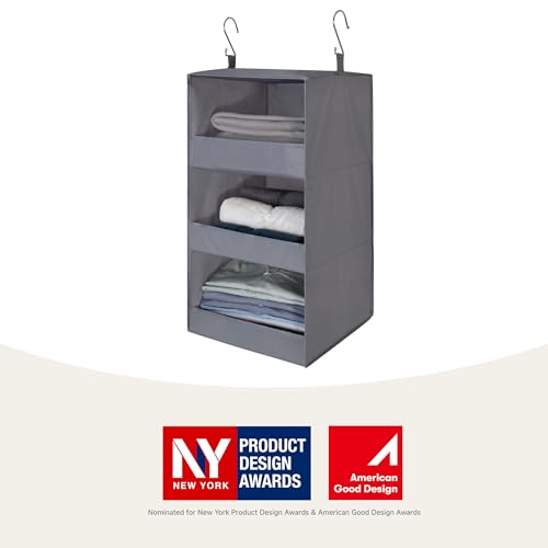 GRANNY SAYS 3-Shelf Hanging Closet Organizer, Foldable Storage - Image 5