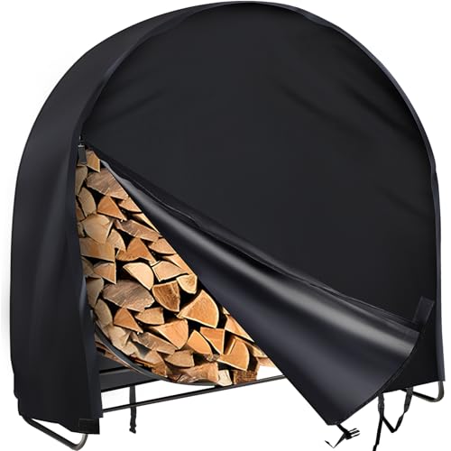 Firewood Round Rack Cover, 40" Outside Log Hoop Cover Wood - Image 2