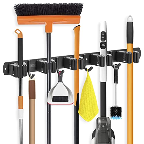 IMILLET Broom Holder Wall Mount,Heavy Duty Garage | Garage Storage - Image 2