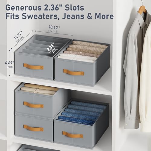 DIMJ Wardrobe Clothes Organizer - Foldable Closet Drawer - Image 3