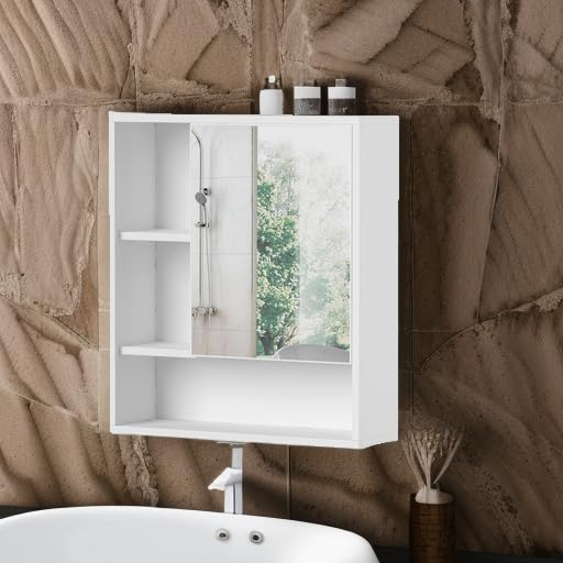 ChooChoo Bathroom Wall Mirror Cabinet, Medicine Cabinet - Image 7