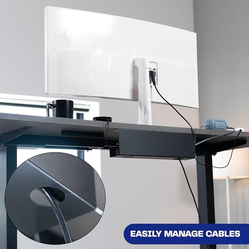 VIVO Black 17 in Under Desk Cable Management Tray, DESK-AC06-1C - Image 6
