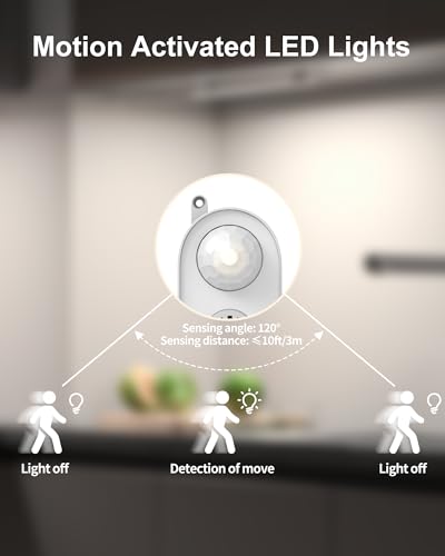 ASOKO Motion Sensor LED Under Counter Light 14.5in 3 Color - Image 5