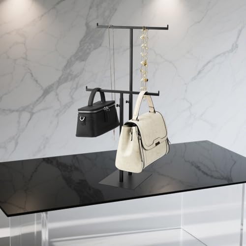 Purse Display Stand Jewelry Towers, Black Double T-S | All Products - Image 5