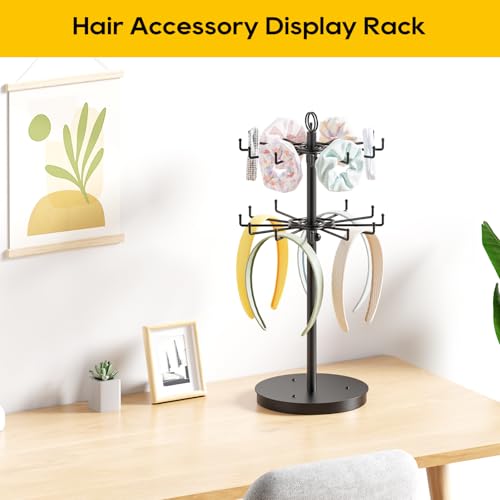ORLESS 2 Tier Rotating Jewelry Display Stand, Keychain Display - Image 5