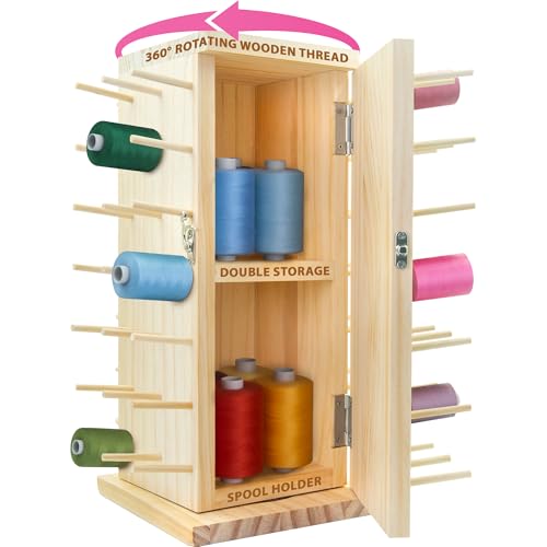 Pink Power 84 Spools Thread Holder Stand 360 Full Rotating - Image 2