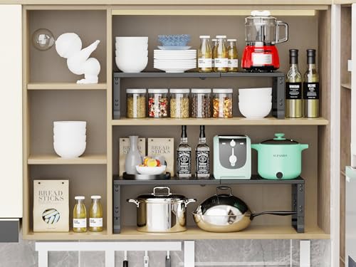 Jojocross Adjustable Expanable Stackable Spice Rack Shelf - Image 7