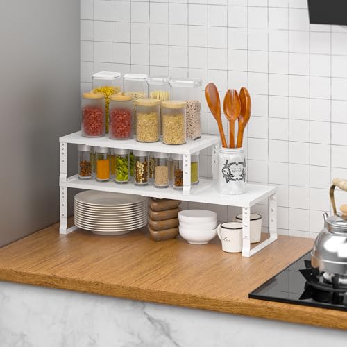 Metal Stackable Expandable Storage Rack, Thickened Steel - Image 7