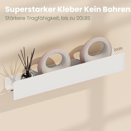 REKITA No Drill Shower Shelf Organizer, 40cm Stainless Steel - Image 5