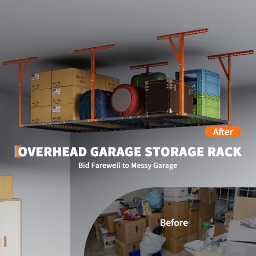 TrailBlaze Heavy Duty Overhead Garage Storage Rack – | Garage Storage - Image 6