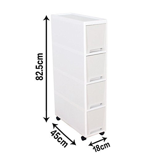 Narrow Slim Rolling Storage Cart and Organizer, 7.1 | Pull Out Organiz - Image 3