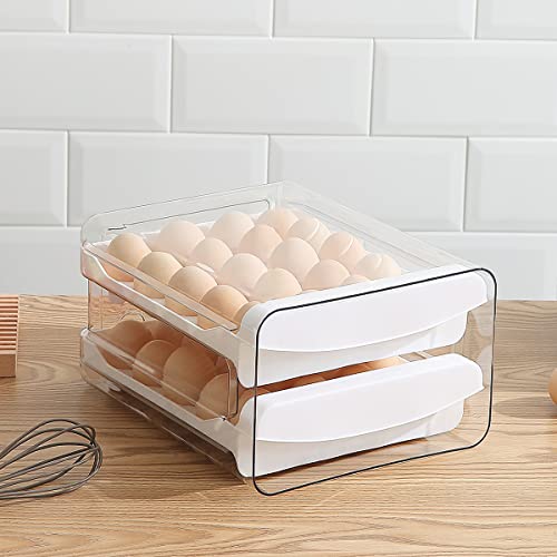 HOMQUEN Egg Holder, Clear Plastic - 2 Layer/40 Grid | All Products - Image 6