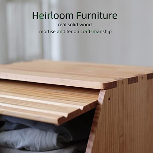 Stackable Solid Wood Storage Chests, Modular Bins with Lids - Image 4