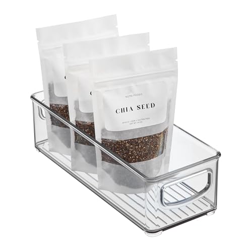 iDesign Plastic Stackable Pantry Bin, Clear - Image 2