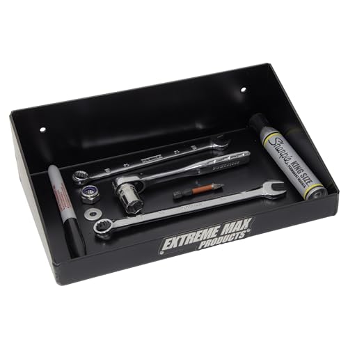 Extreme Max 5001.6635 Wall-Mount Aluminum Mini Work Tray - Image 2