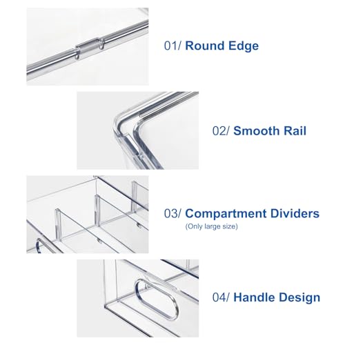 Fridge Organizers and Storage Pull Out Drawer, 2 Small - Image 7