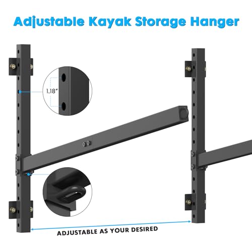 Kayak Storage Rack Heavy Duty, Adjustable Wall Mount - Image 6