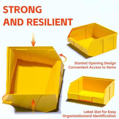 KJE 30PCS Wall Mounted Storage Bins, Plastic Tool | Home Organization - Image 5