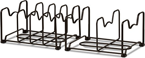 Simple Houseware 2-Pack Kitchen Pan Pot Lid Organizer Rack - Image 3
