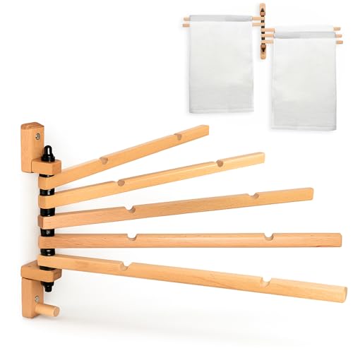 Swivel Towel Rack - Clothes Drying Rack Wall Mounted - Image 2