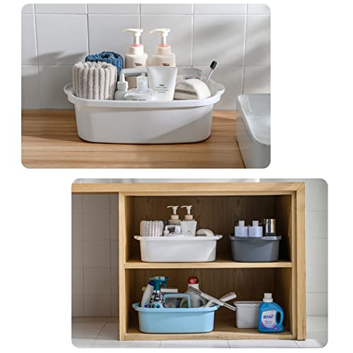 Large Cleaning Supplies Caddy Portable Shower Caddy Basket White - Image 5