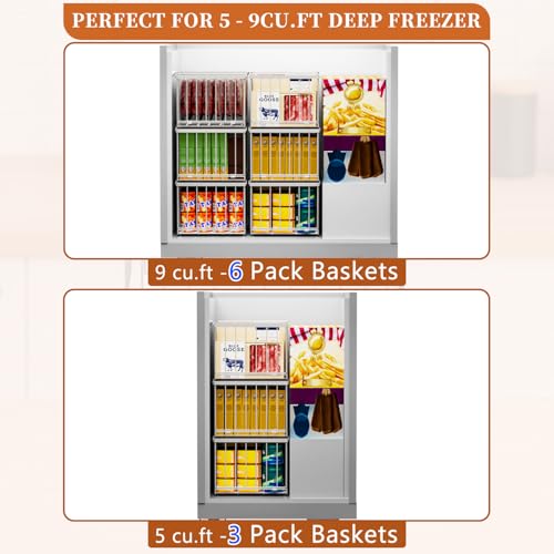 Large Freezer Organizer Bins for 5 to 9 Cu.Ft,Quick - Image 6