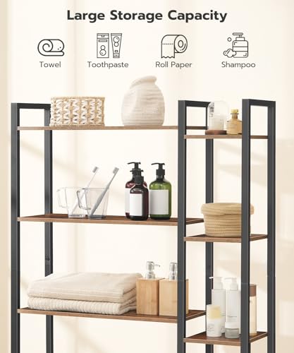 HOOBRO Over The Toilet Storage Rack Cabinet,8-Tier | Home Organization - Image 6