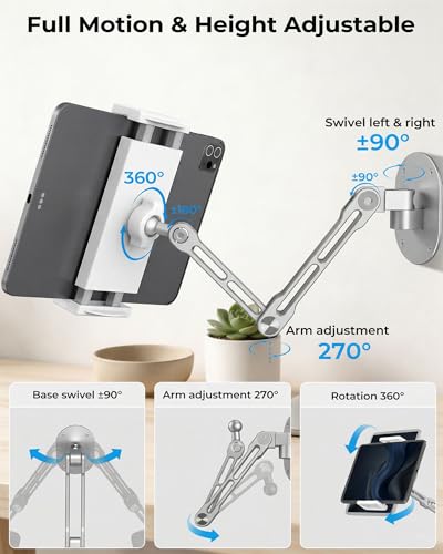 iPad Wall Mount Holder, Heavy Duty Aluminum Tablet Wall Mount - Image 4