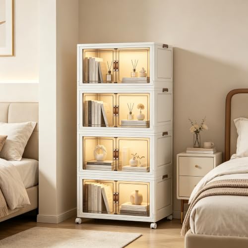 285.3QT Foldable Stackable Storage Bins with Magnetic - Image 8