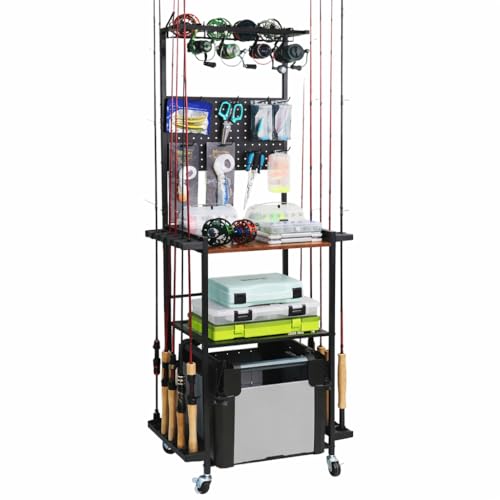 Aventik Fishing Rod Holders For Garage, 3-Tier Heavy Duty - Image 2