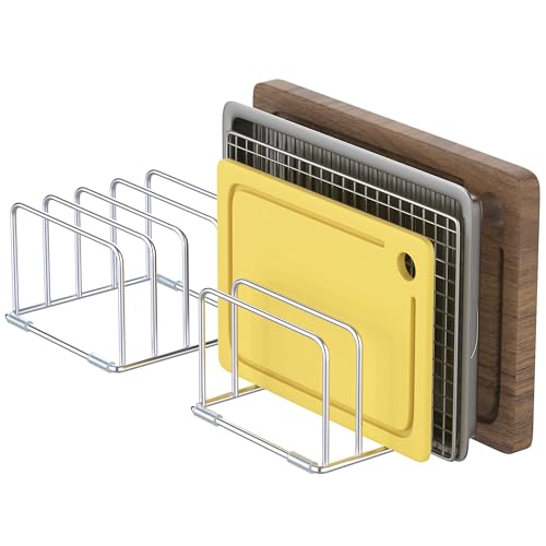 2-Pack Cutting Board Organizer, Cutting Board Holder Stand - Image 2