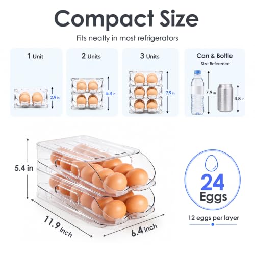SMRCAD 24-Egg Holder for Fridge with Silicone Bumper | All Products - Image 7