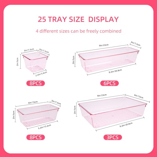 Kitchen Desk Drawer Organizers Storage for Office, Small Acrylic - Image 5
