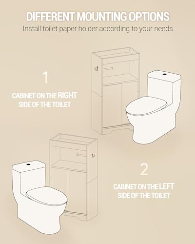 Hzuaneri Slim Bathroom Storage Cabinet, Toilet Paper Cabinet - Image 6
