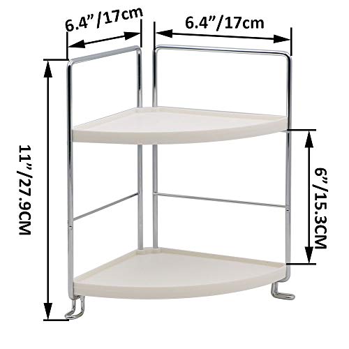 2-Tier Bathroom Countertop Organizer - Vanity Tray Cosmetic & - Image 3