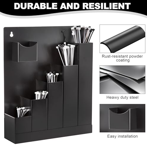 Cable Tie Holder, Wall Mount Zip Tie Storage Rack | Home Organization - Image 7
