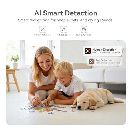 4K UHD Indoor Camera, 64G Built-in Storage No Subscription - Image 5