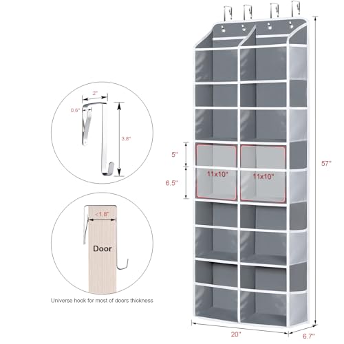 Univivi Hanging Yarn Storage Organizer with Side Pockets, 5 Tiers - Image 4