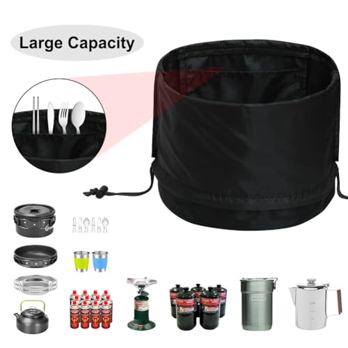 Camping Cookware Mess Kit Bag, High Capacity Camping - Image 4