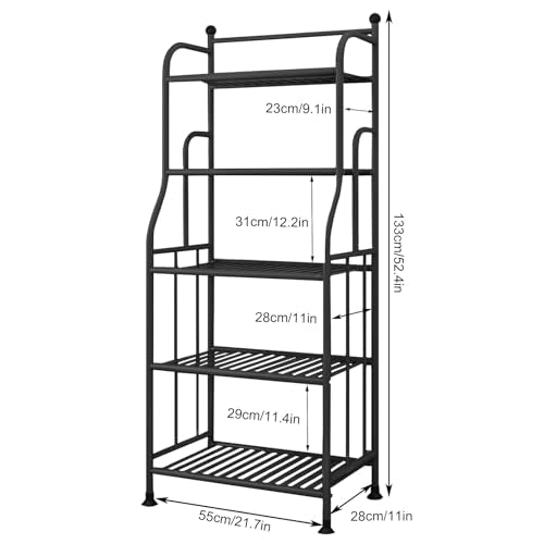 5 Tier Metal Plant Stand Iron Holder Storage Shelf | Home Organization - Image 3