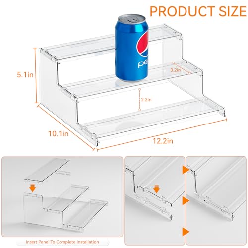 Yieach 3 Tier Spice Shelf Organizer for Cabinet,Pantry - Image 4