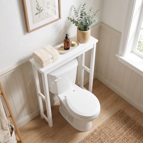 Alaterre Furniture Dorset Over-the-Toilet Storage Shelf, White - Image 8
