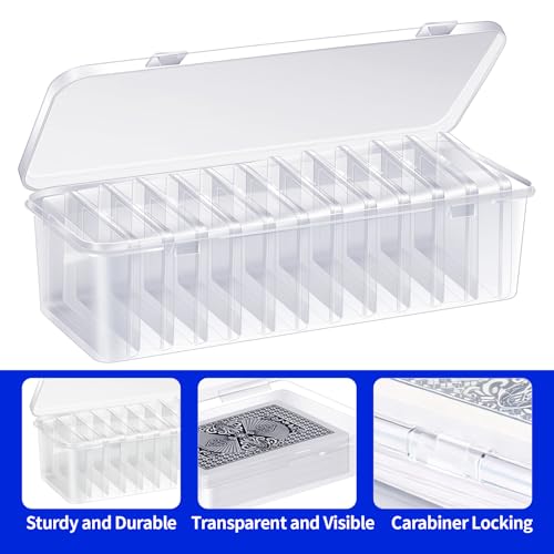 12 Pcs Playing Card Box, Clear Trading Card Storage - Image 5