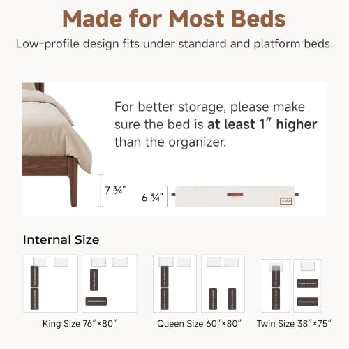 StorageWorks 7 Inch Low Profile Under Bed Storage Containers - Image 7