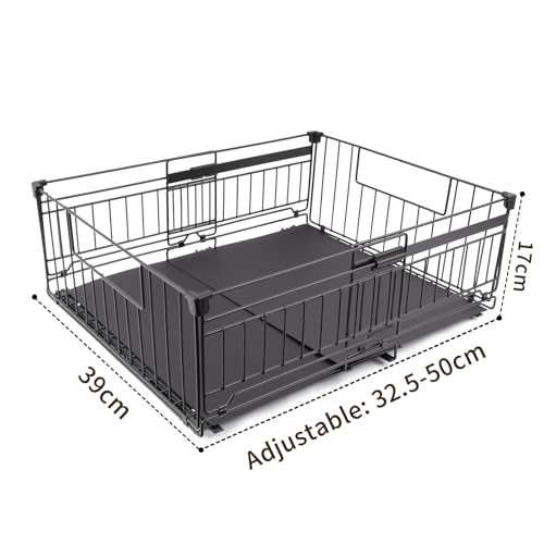 Expandable Pull Out Cabinet Organizer, No Drill Adhesive - Image 3