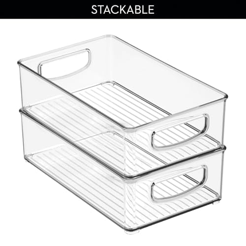 iDesign Stackable Pantry Bin with Handles, Clear - Image 6